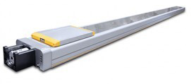 Modern linear actuators, like this High Moment Rodless (HMR) Series one from Parker, are available off the shelf in stroke lengths up to 6 meters.